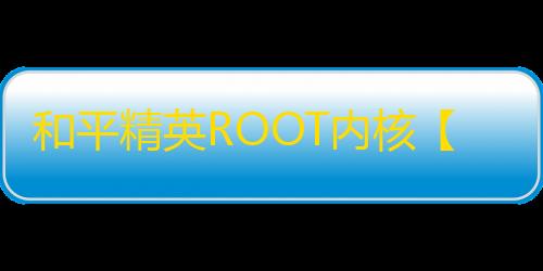 和平精英ROOT内核【饿了么】外挂
